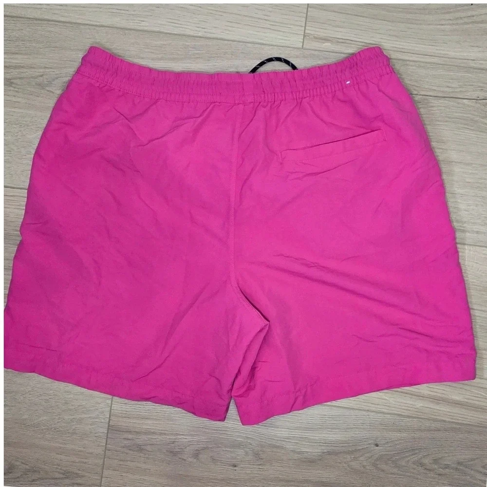 Aeropostale Mens Hot Pink Swim Trunks Board Shorts Mesh Lined Large RN154379